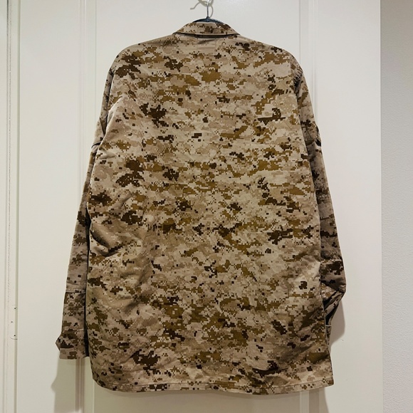 US Marine Corps MCCUU Desert Marpat Blouse Jacket USMC Military Large Long  - Picture 2 of 16